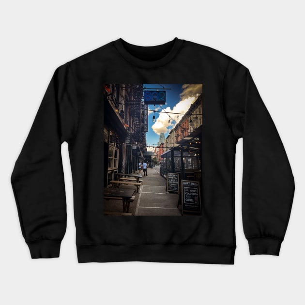 Orchard Street Manhattan NYC Crewneck Sweatshirt by eleonoraingrid